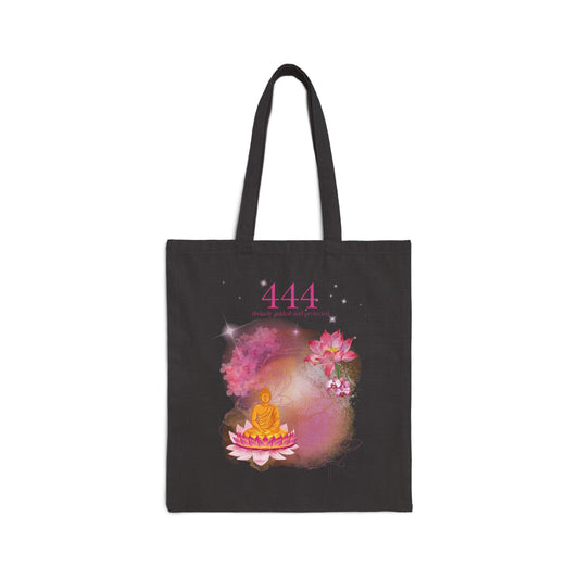 444 lotus buddha - tote