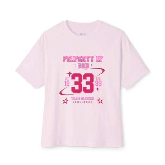 property of god varsity (pink)