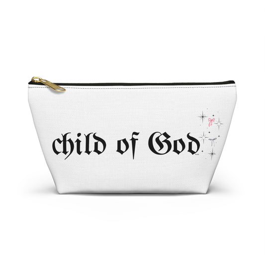 child of god pink bow - accessory pouch