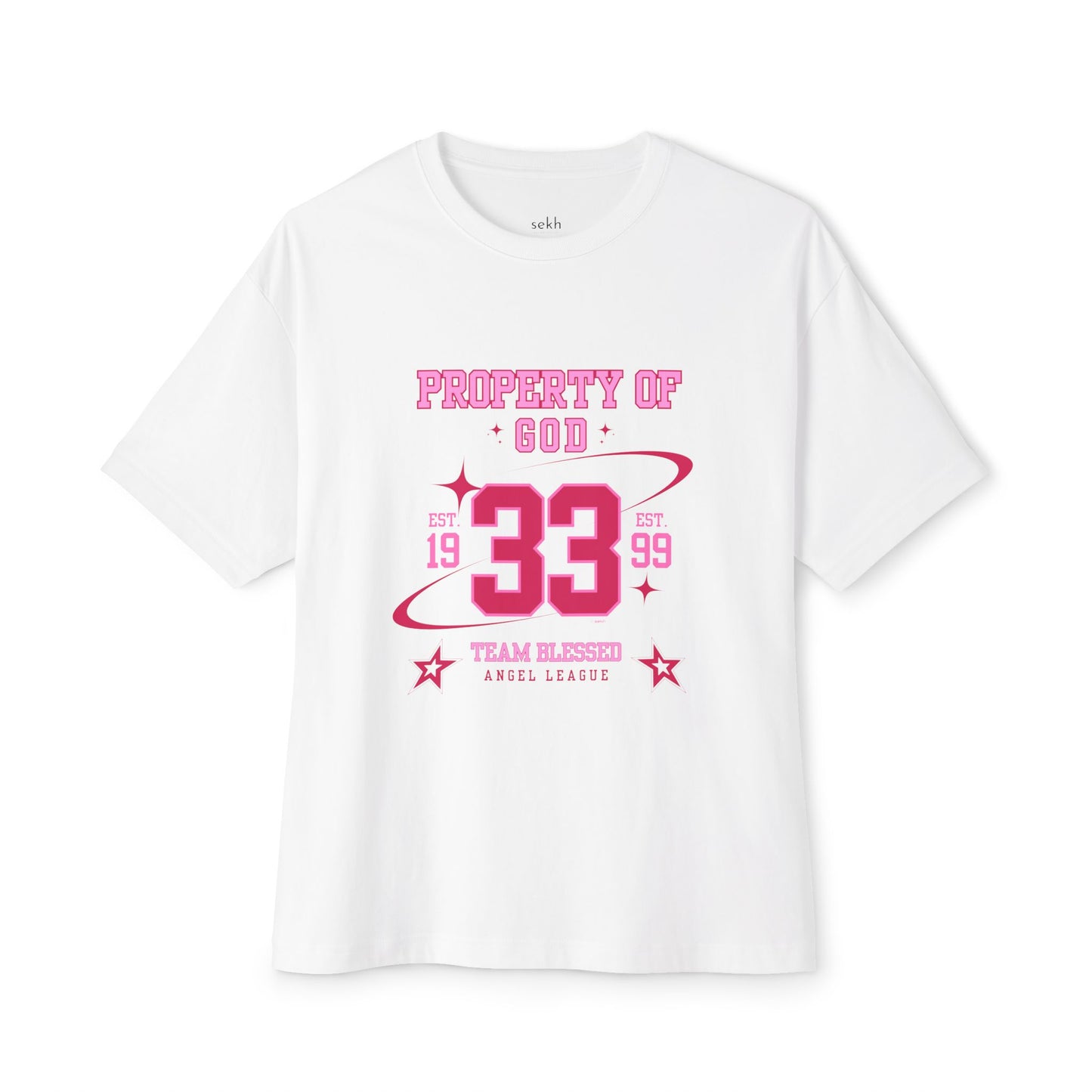 property of god varsity (pink)