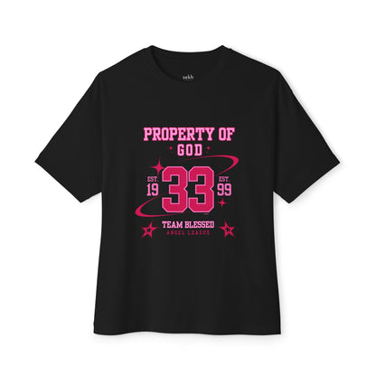 property of god varsity (pink)