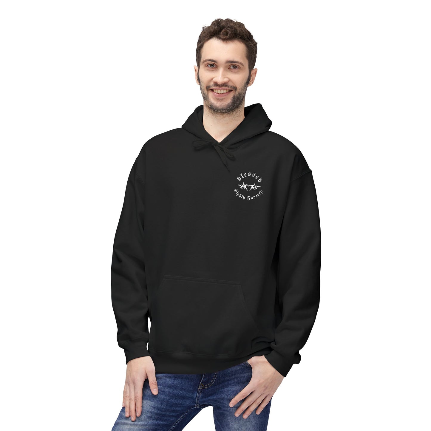 blessed highly favored minimal - hoodie