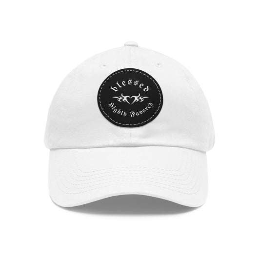 blessed highly favored - embossed cap