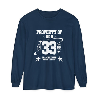 property of god varsity - long sleeve