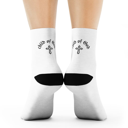 child of god gothic - 3/4 crew socks