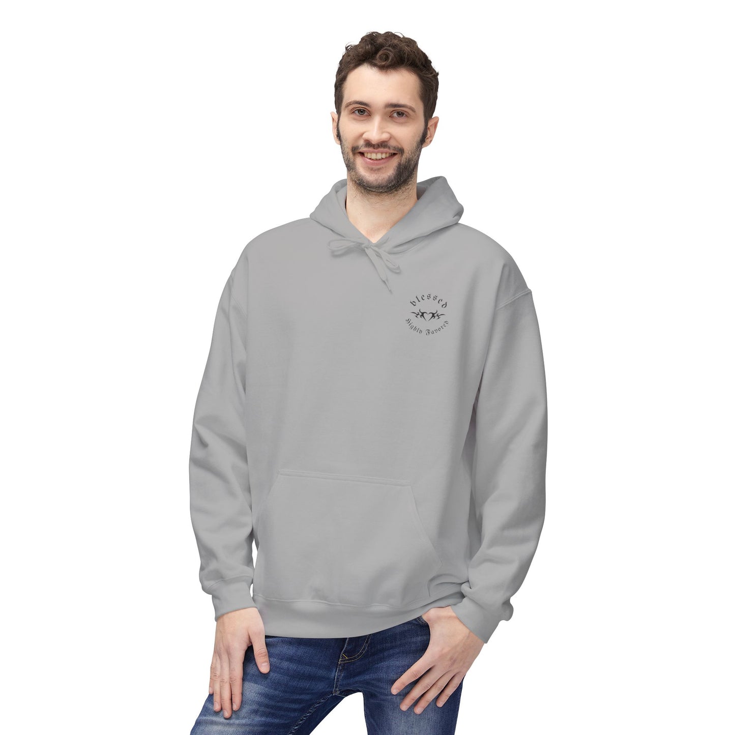 blessed highly favored minimal - hoodie