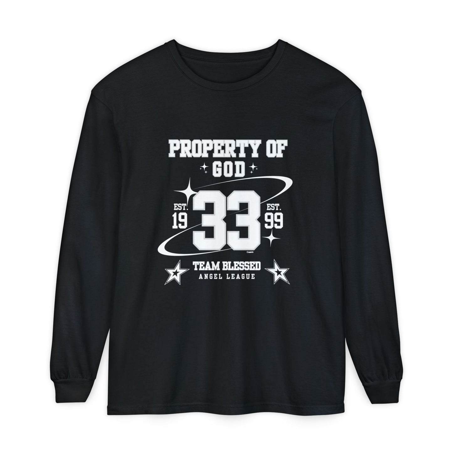 property of god varsity - long sleeve