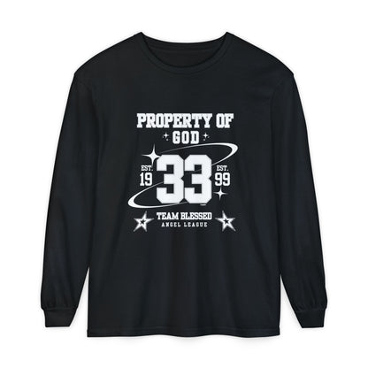 property of god varsity - long sleeve