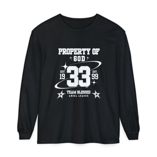 property of god varsity - long sleeve