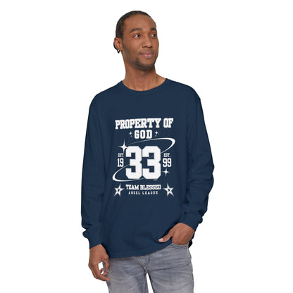 property of god varsity - long sleeve
