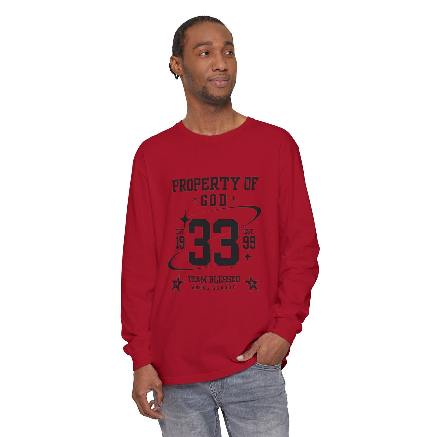 property of god varsity - long sleeve