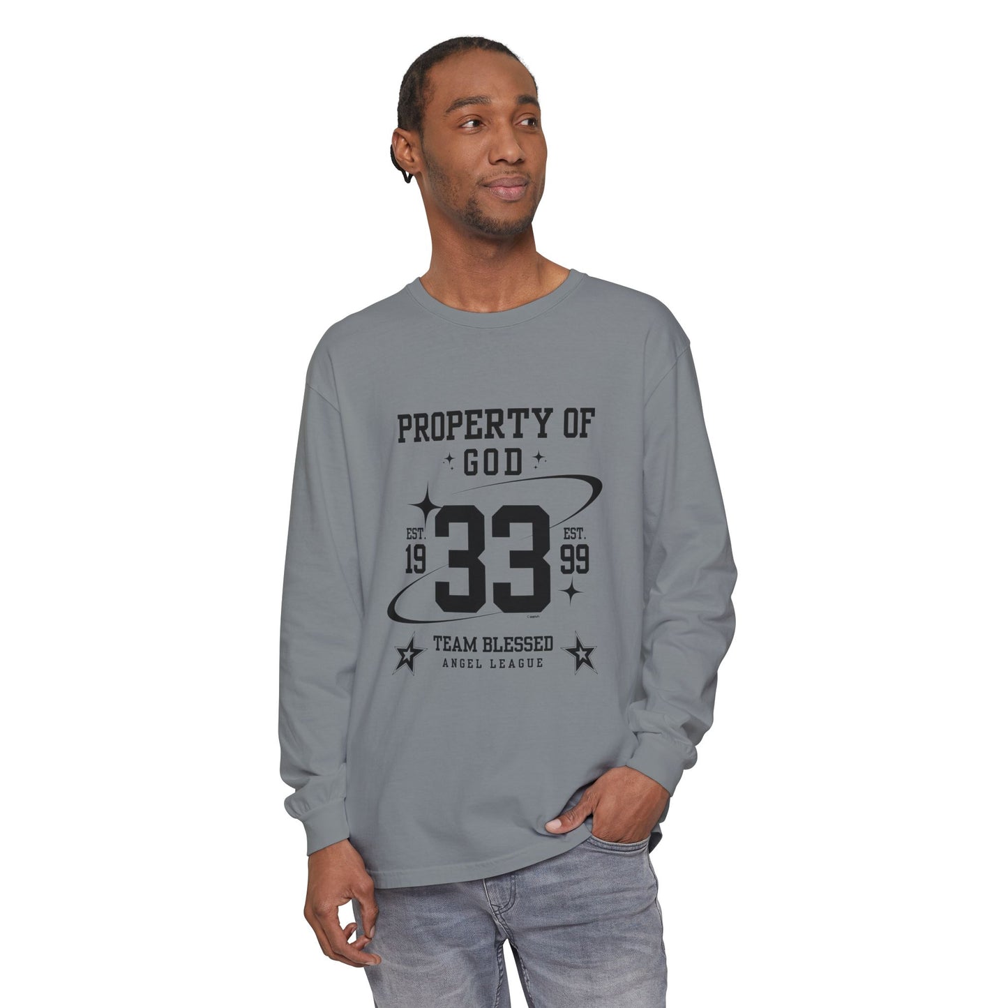 property of god varsity - long sleeve