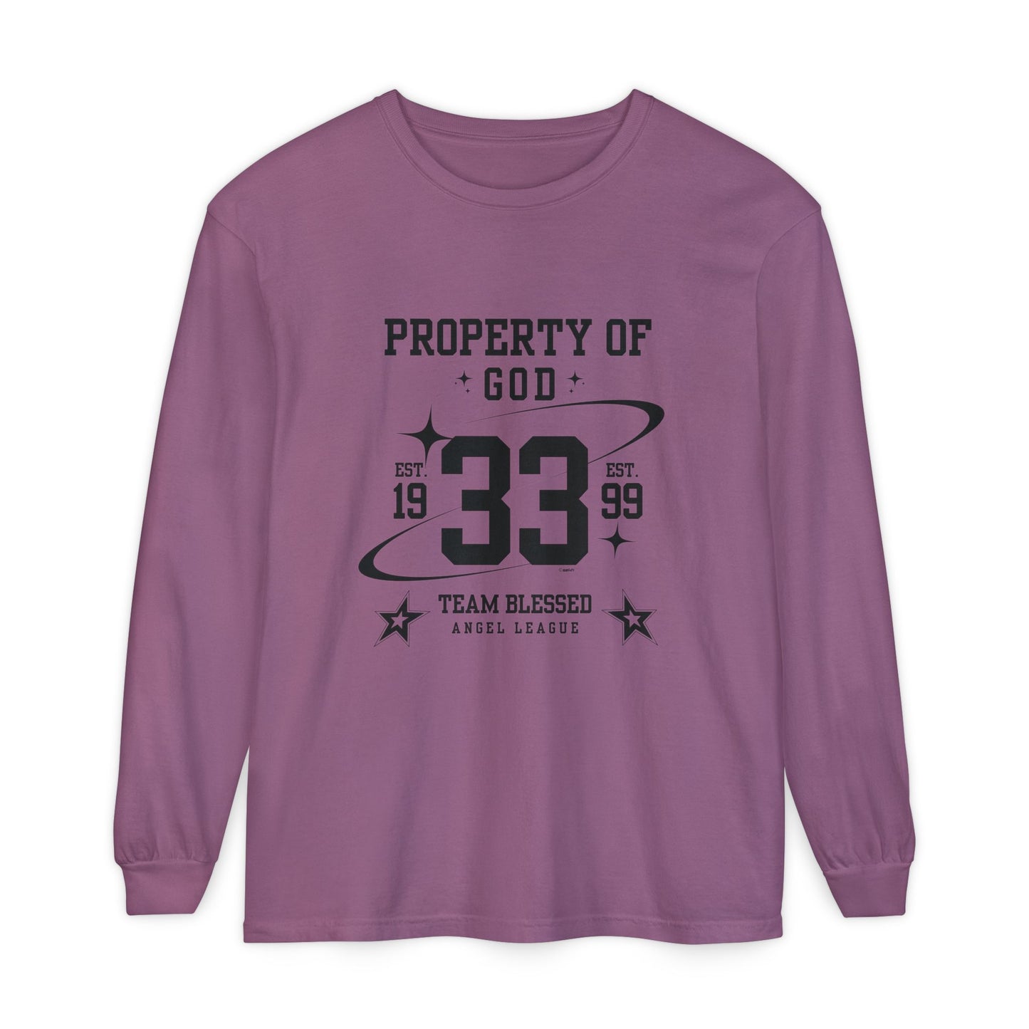 property of god varsity - long sleeve