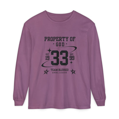 property of god varsity - long sleeve