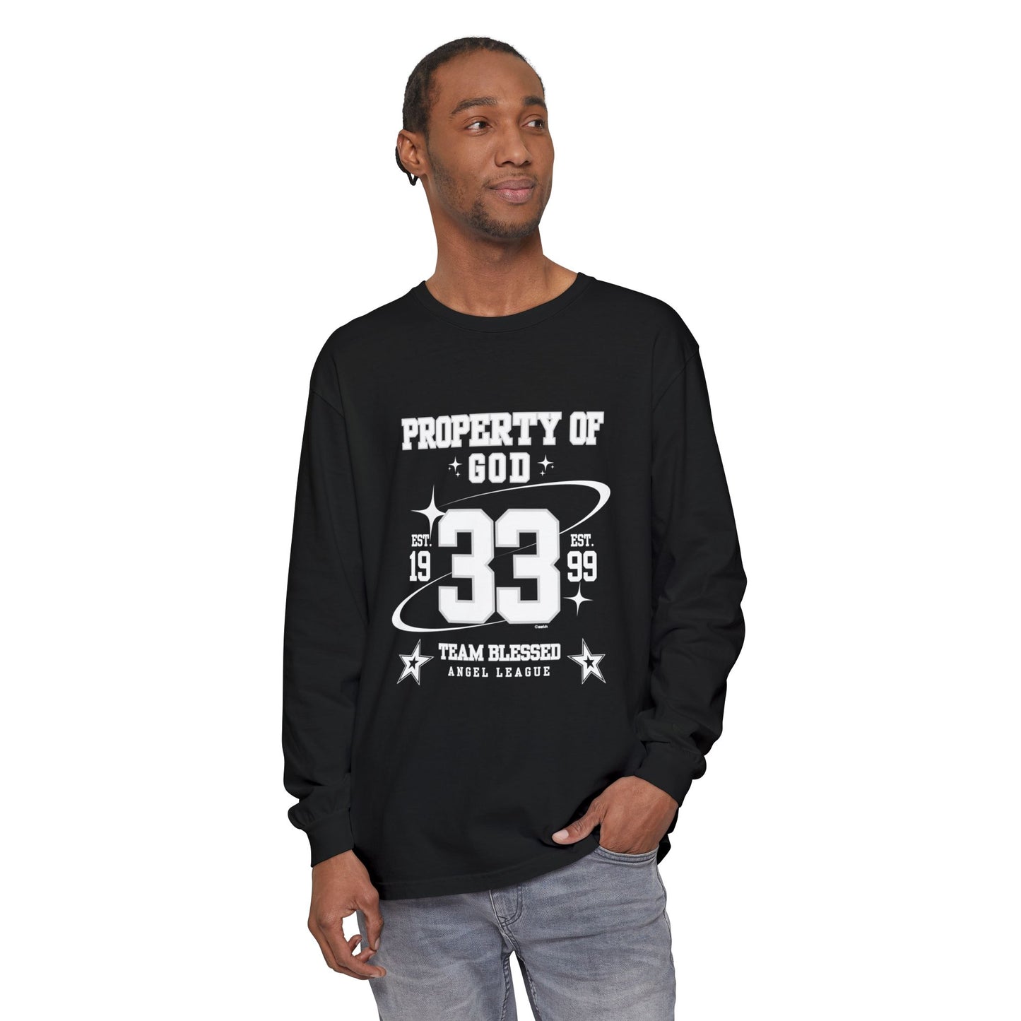 property of god varsity - long sleeve