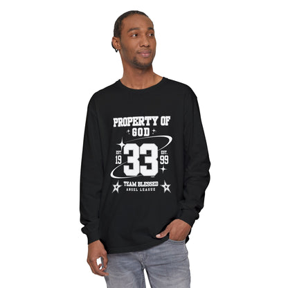 property of god varsity - long sleeve