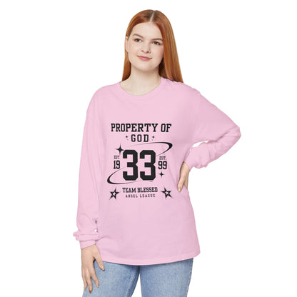 property of god varsity - long sleeve