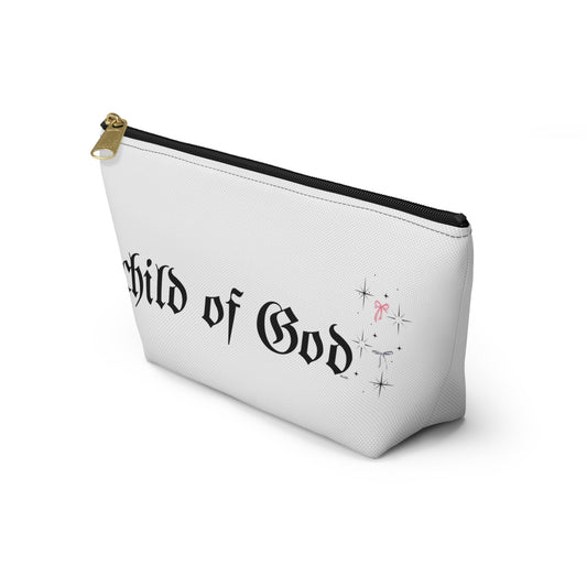 child of god pink bow - accessory pouch