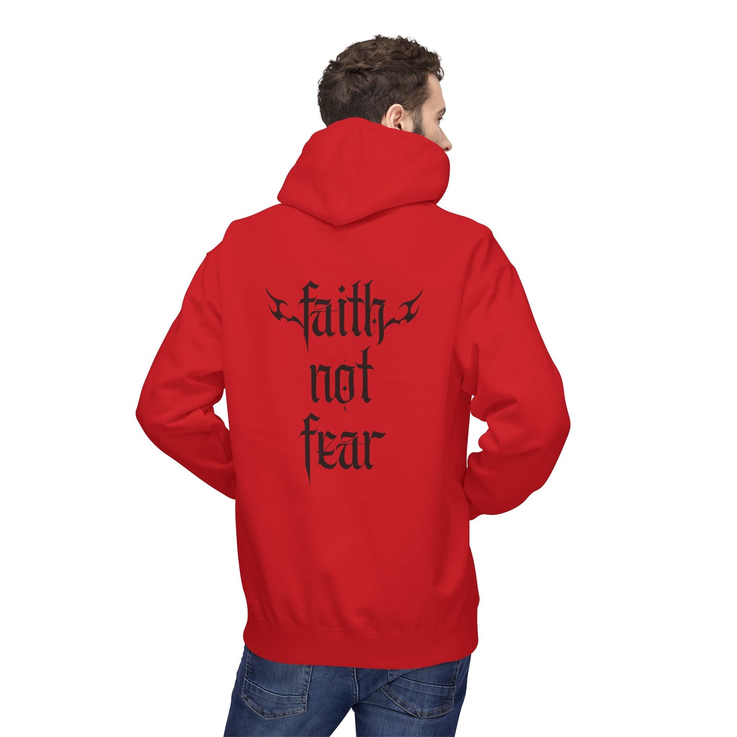 faith not fear flames - hoodie