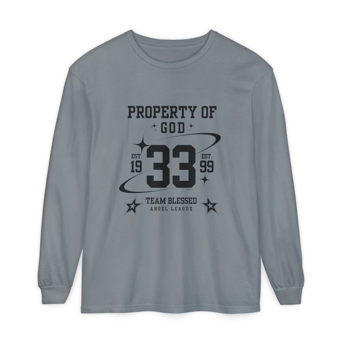 property of god varsity - long sleeve