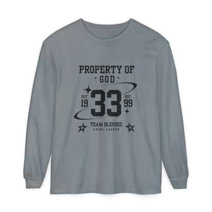property of god varsity - long sleeve