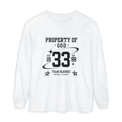 property of god varsity - long sleeve