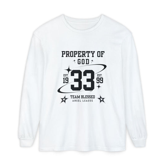 property of god varsity - long sleeve