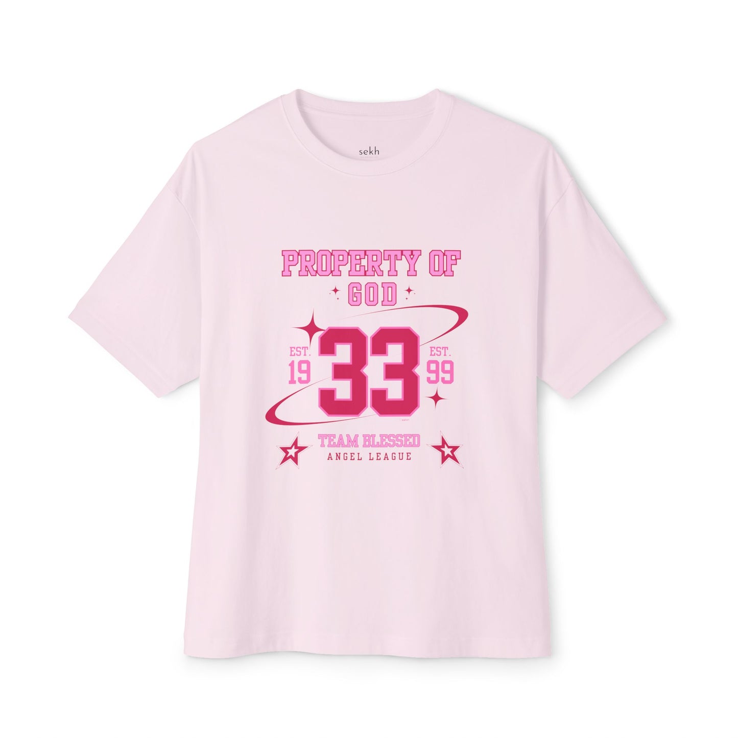 property of god varsity (pink)