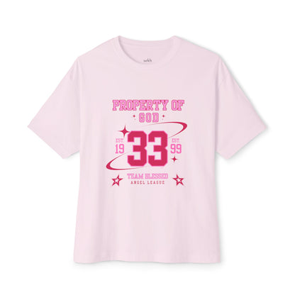 property of god varsity (pink)