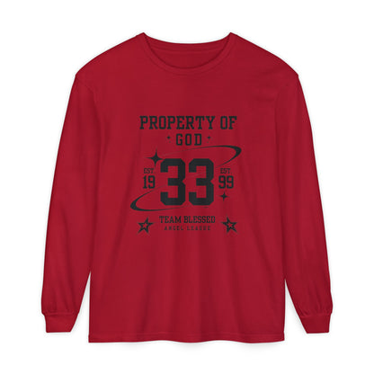 property of god varsity - long sleeve
