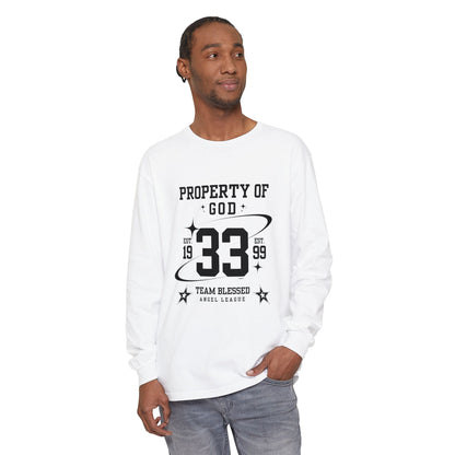 property of god varsity - long sleeve